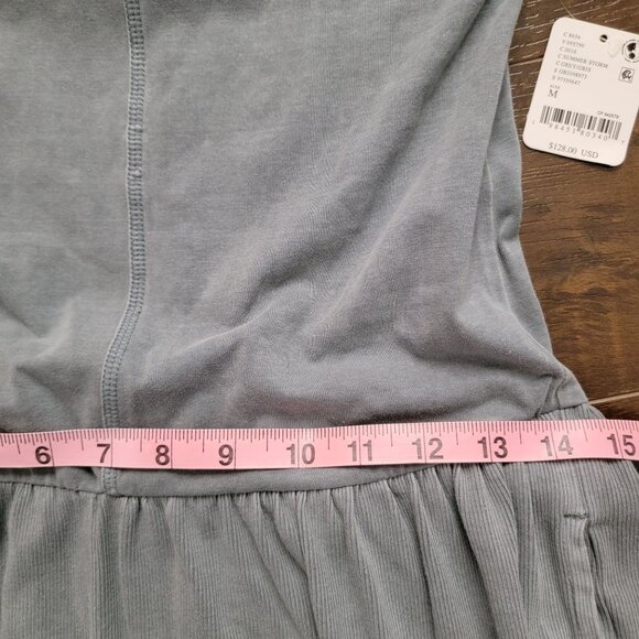 Free People Hot Shot Wide Leg Jumpsuit Womens M Grey Casual Relaxed Athleisure - Picture 9 of 10